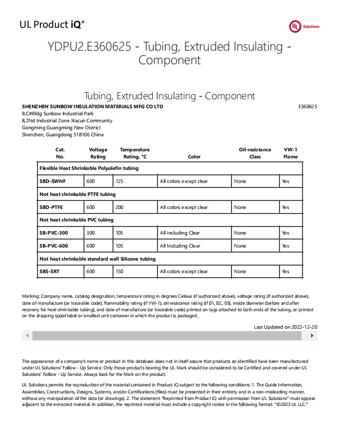 YDPU2.E360625 - Tubing, Extruded Insulating - Component _ UL Product iQ.png