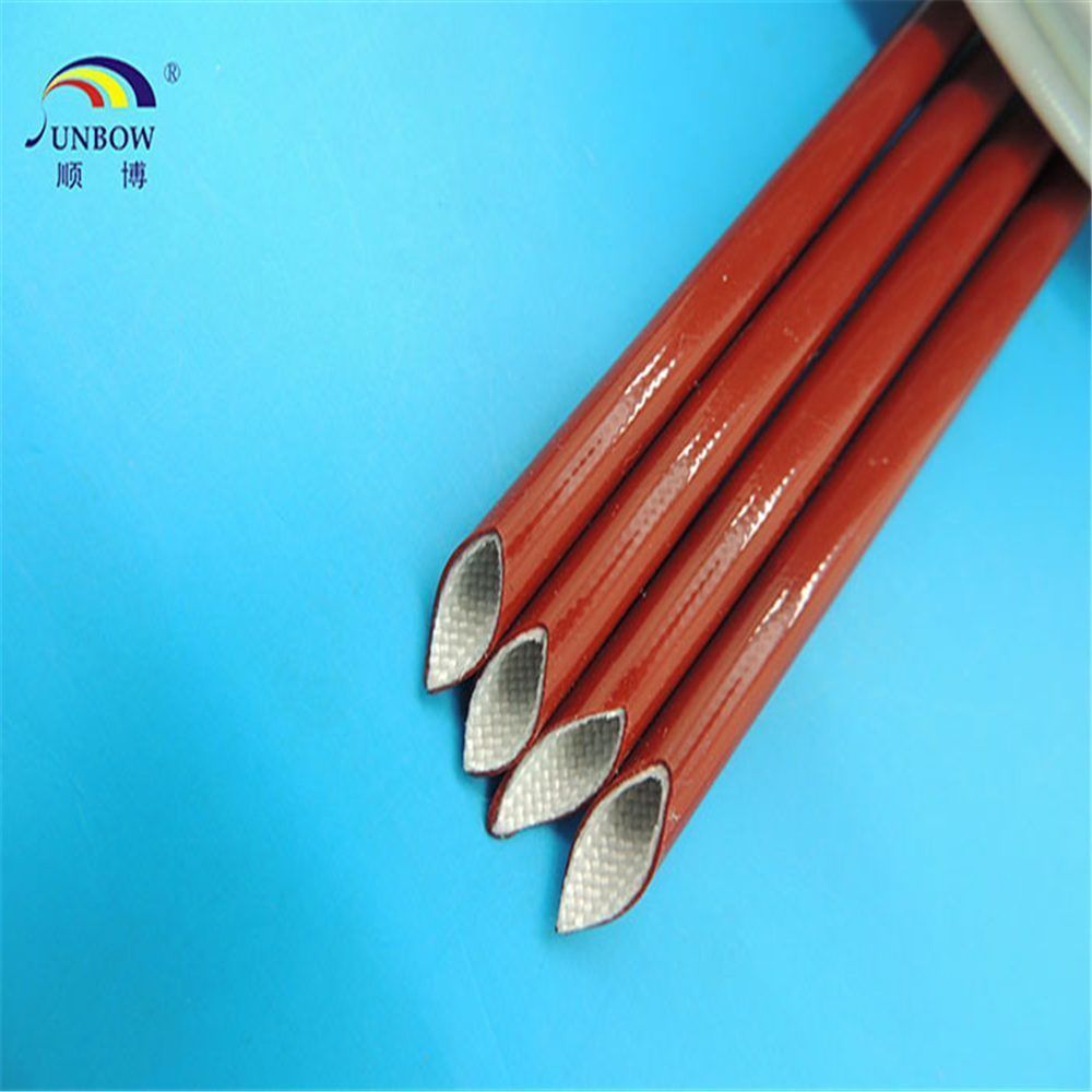 Silicone fiberglass sleeving on industrial motor leads