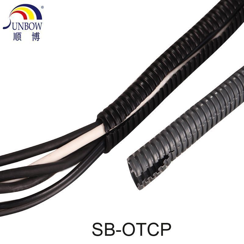 Corrugated pipe protecting an automotive wiring harness